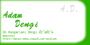 adam dengi business card